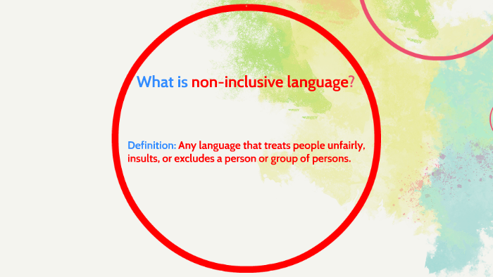 Non-inclusive Inclusion